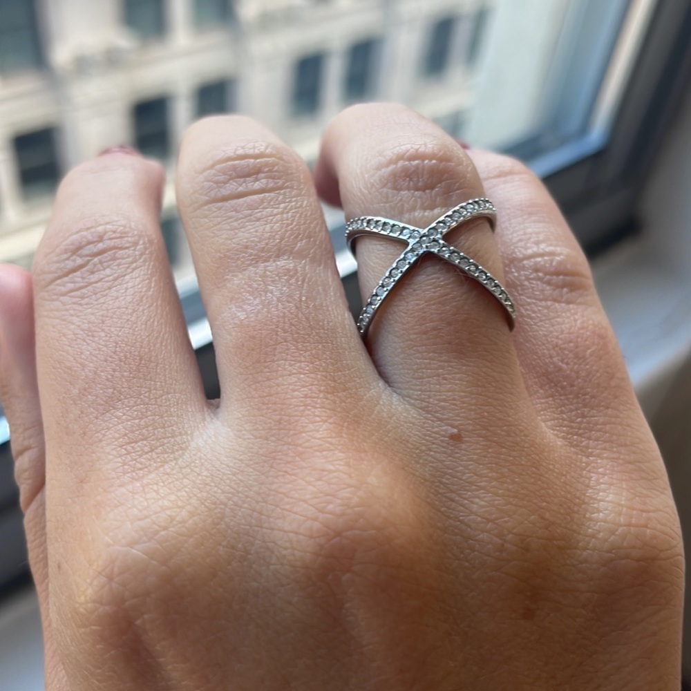 Marc Jacobs diamond silver ring